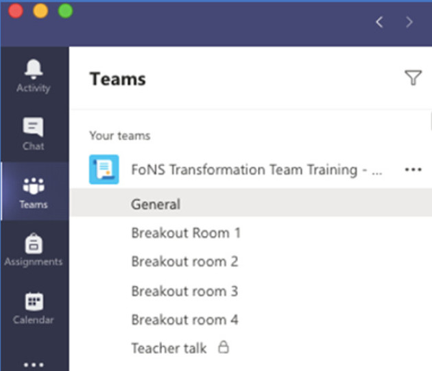 Teams breakout rooms