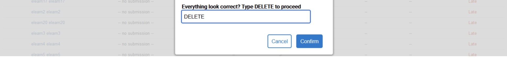 DELETE