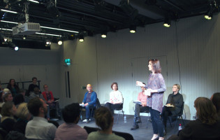 A public performance of True Cut at the Bush Theatre