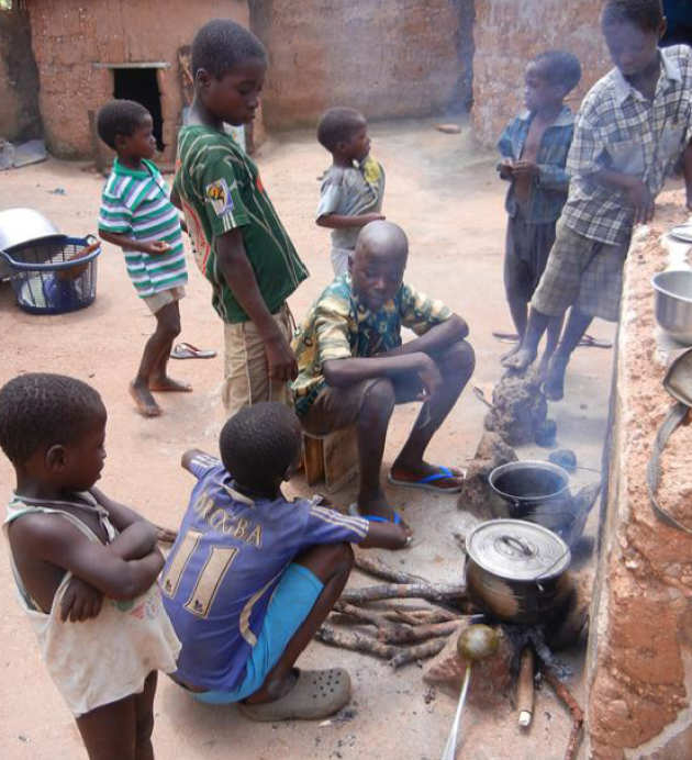 Boys cooking