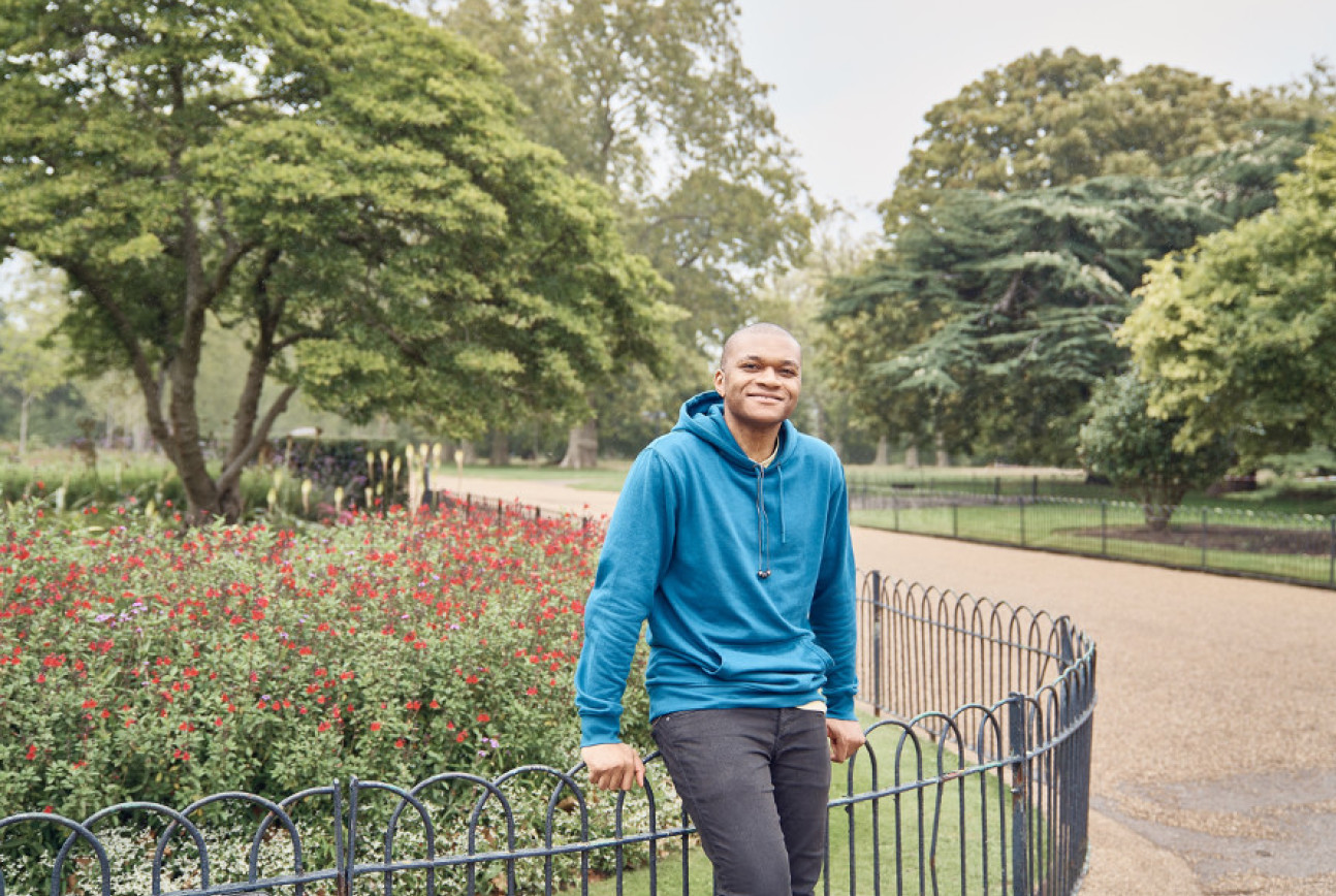 David Tyoember in Kensington Gardens