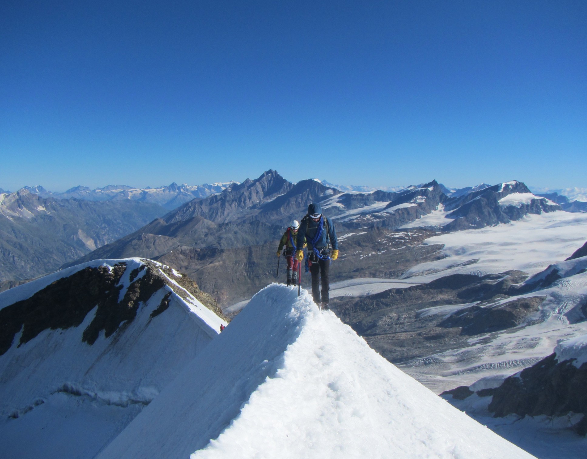 Two students mountaineering