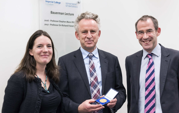 Professor Sir Richard Friend FRS with Professor Molly Stevens and Professor Peter Haynes