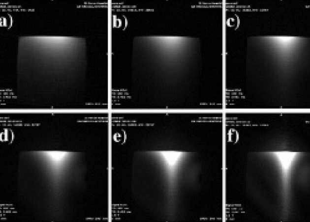 Phantom images at different pump powers.