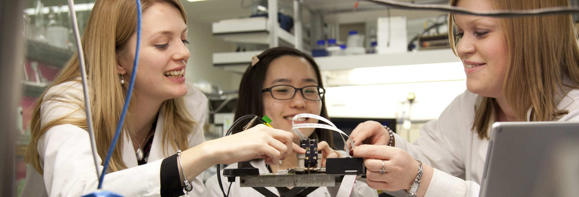 Students in a laboratory