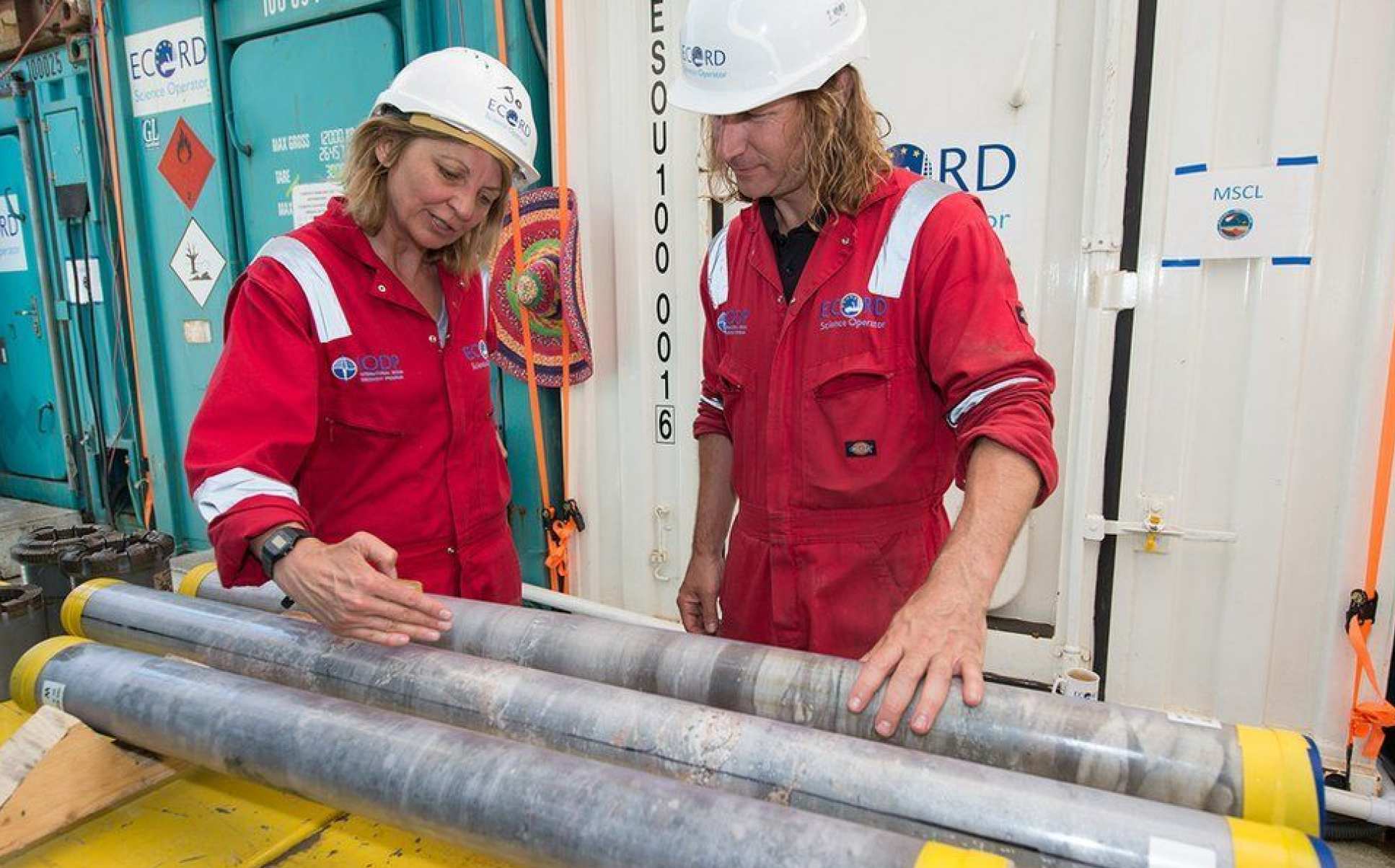 Professor Joanna Morgan looking at Core