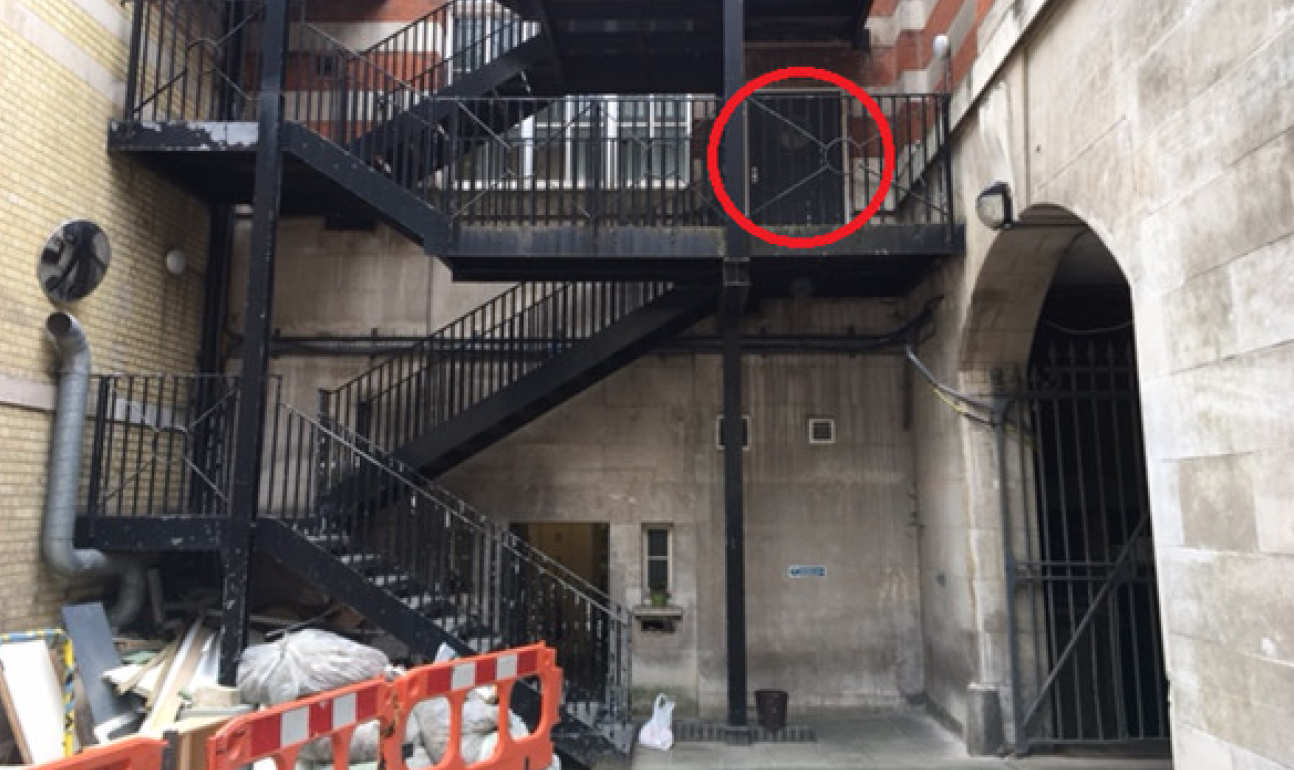 picture of obs fire escape