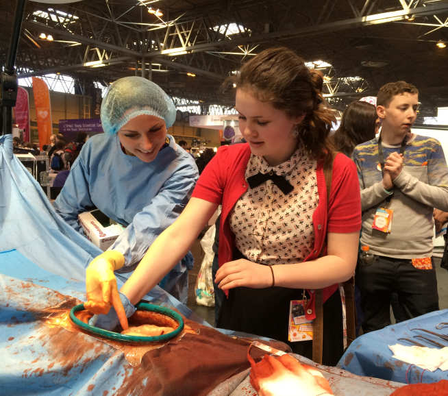 open surgery simulation at the Big Bang Festival 2014