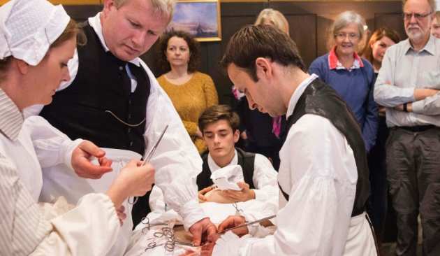 surgical simulation in recreation of victorian era operating theatre