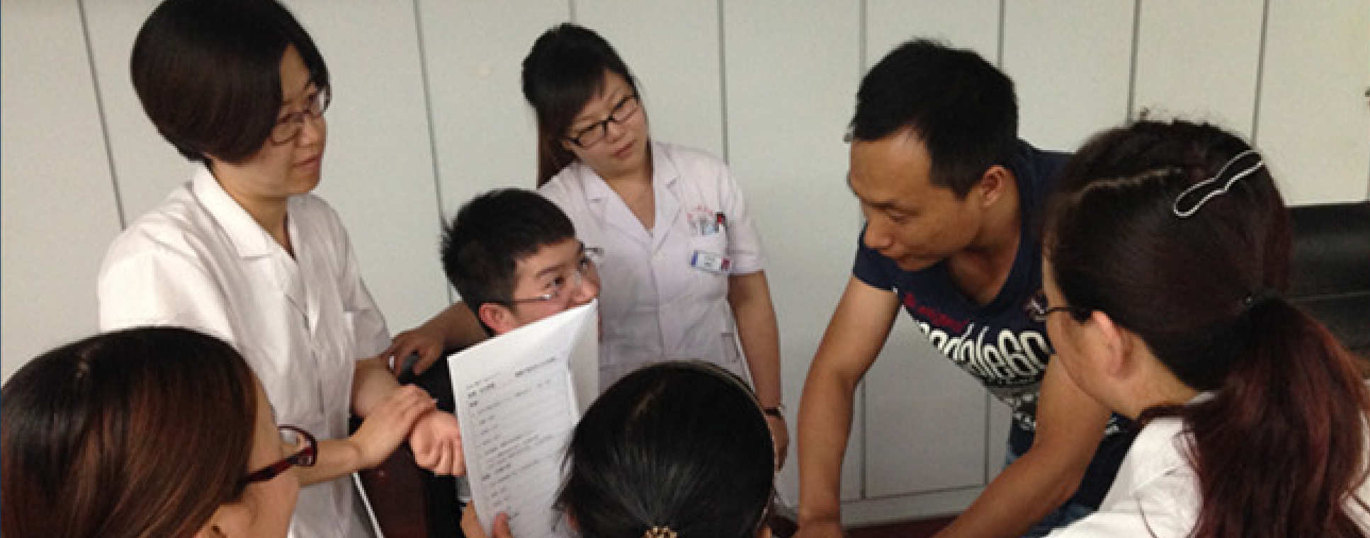 Training staff at Pinggu site