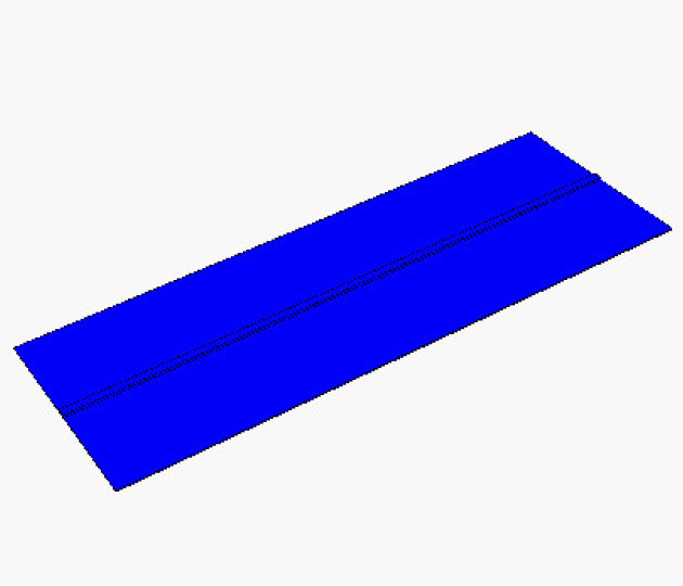 Detection of cracks simulation