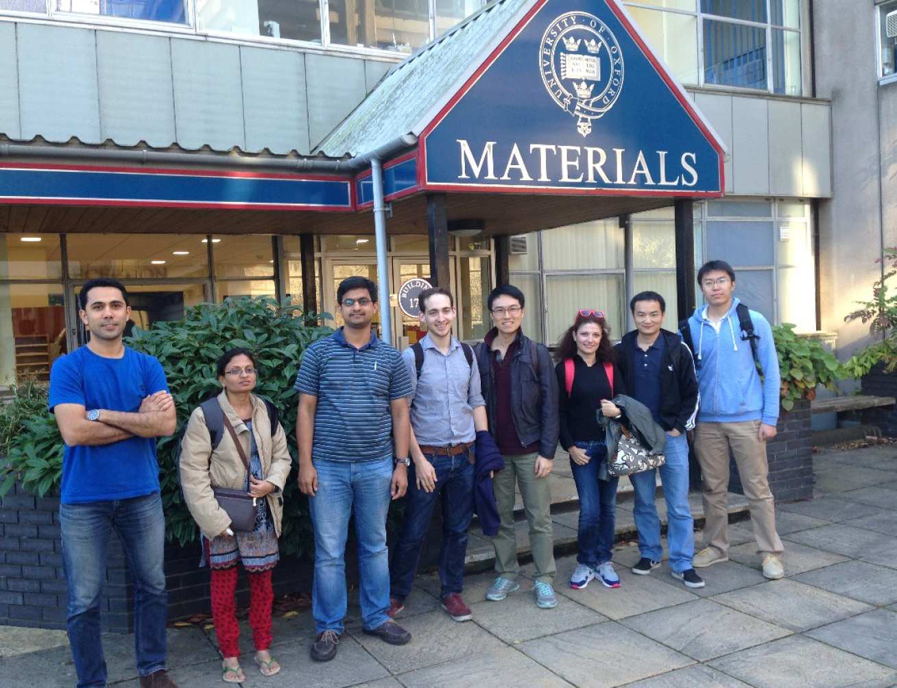 (Left to right: Hamid Abdolvand, Sudha Joseph, Rajesh Korla, Thomas White, Terry Jun, Eleni Sarakinou, Zhen Zhang, Bo Lan)