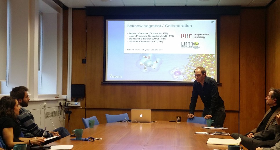 Remco Hartkamp giving us a seminar on Molecular Modelling