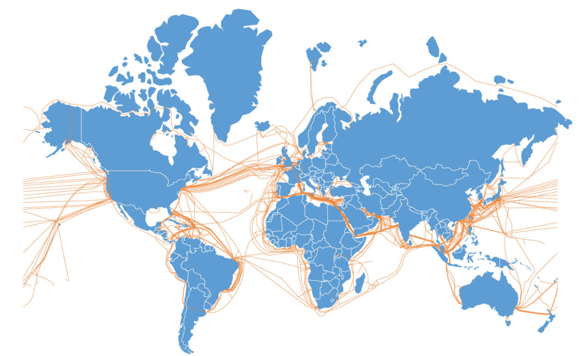 Optical fibre map