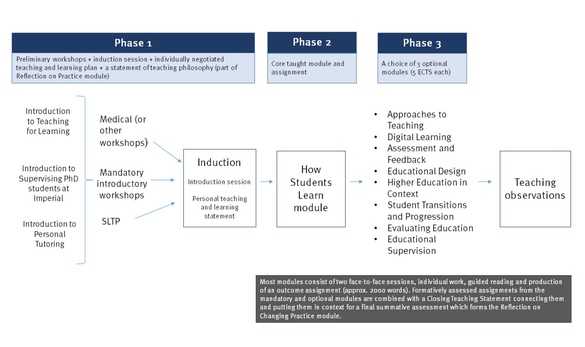 PG Cert programme content