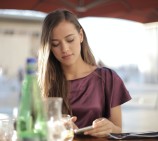 Woman using smartphone