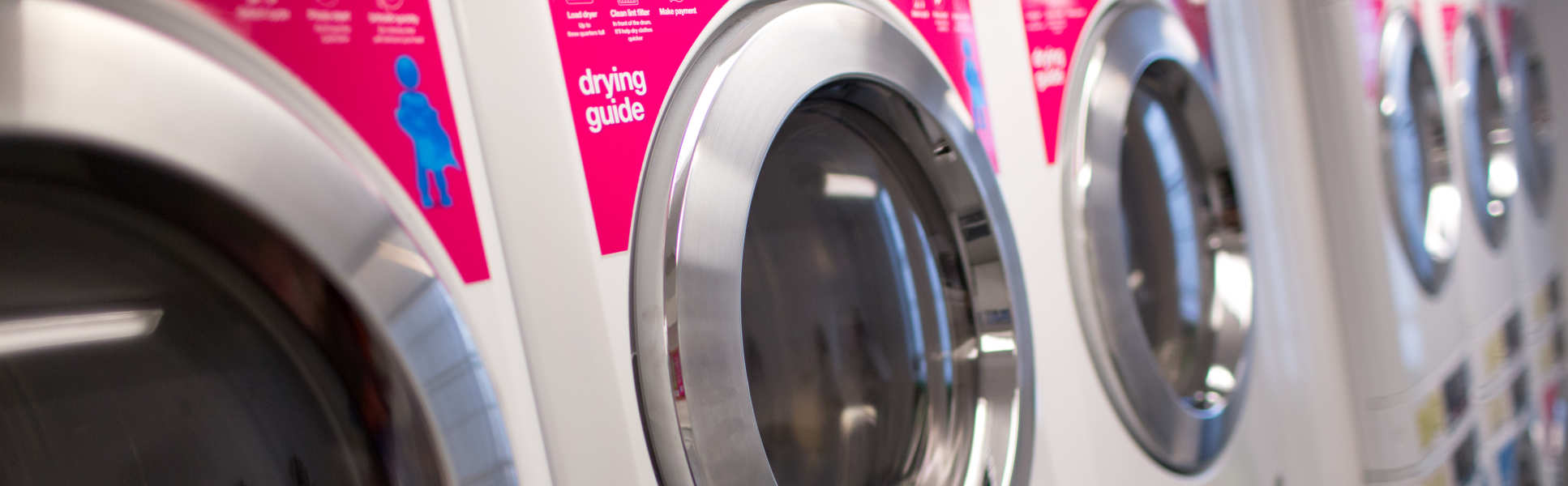 Laundry facilities in halls 